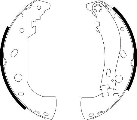 HELLA 8DB 355 001-841 - Brake Shoe Set autospares.lv