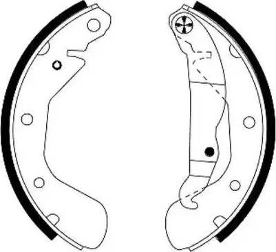 HELLA 8DB 355 022-691 - Brake Shoe Set autospares.lv