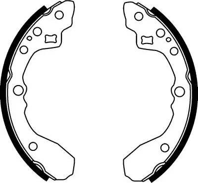 HELLA 8DB 355 001-781 - Brake Shoe Set autospares.lv