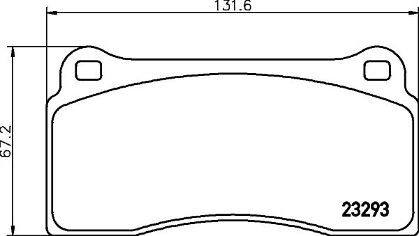 HELLA 8DB 355 008-981 - Brake Pad Set, disc brake autospares.lv