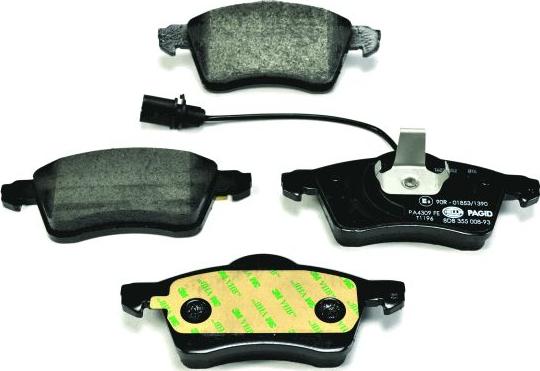 HELLA 8DB 355 008-931 - Brake Pad Set, disc brake autospares.lv