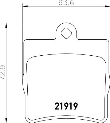 HELLA 8DB 355 008-461 - Brake Pad Set, disc brake autospares.lv