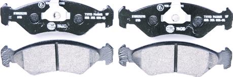 HELLA 8DB 355 008-051 - Brake Pad Set, disc brake autospares.lv