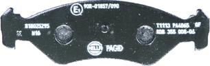 HELLA 8DB 355 008-051 - Brake Pad Set, disc brake autospares.lv