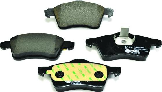 HELLA 8DB 355 008-011 - Brake Pad Set, disc brake autospares.lv