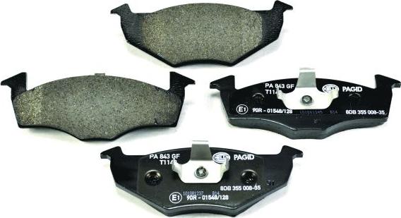 HELLA 8DB 355 008-351 - Brake Pad Set, disc brake autospares.lv