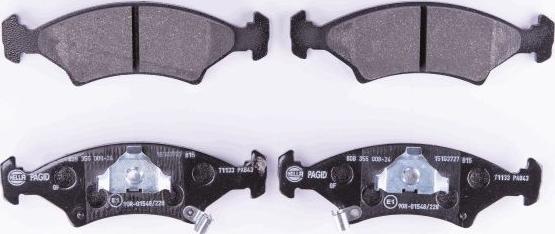 HELLA 8DB 355 008-241 - Brake Pad Set, disc brake autospares.lv