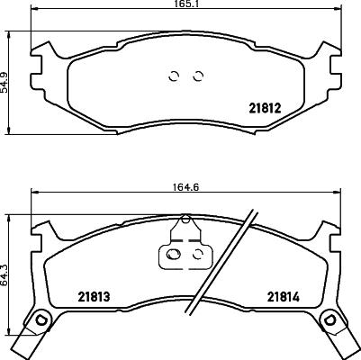 HELLA 8DB 355 008-221 - Brake Pad Set, disc brake autospares.lv