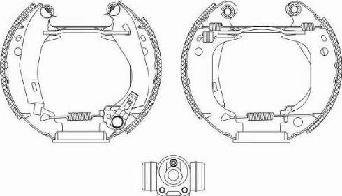 HELLA 8DB 355 003-941 - Brake Shoe Set autospares.lv