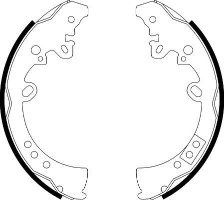 HELLA 8DB 355 003-011 - Brake Shoe Set autospares.lv