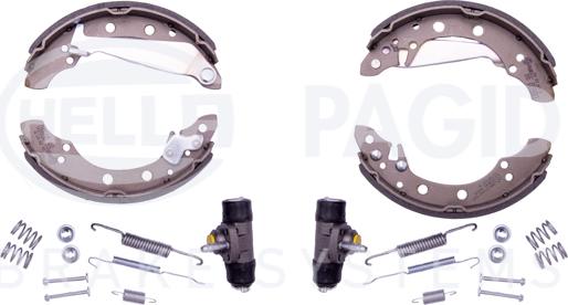 HELLA 8DB 355 003-351 - Brake Shoe Set autospares.lv