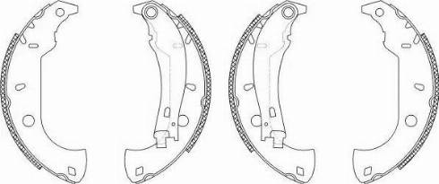 HELLA 8DB 355 003-361 - Brake Shoe Set autospares.lv