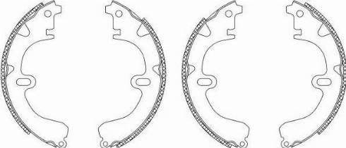 HELLA 8DB 355 003-321 - Brake Shoe Set autospares.lv