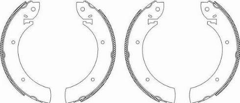 HELLA 8DB 355 003-251 - Brake Shoe Set autospares.lv