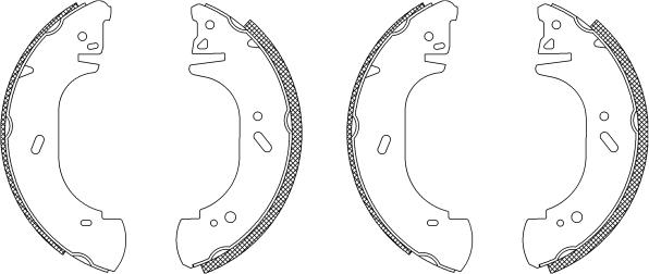 HELLA 8DB 355 003-221 - Brake Shoe Set autospares.lv