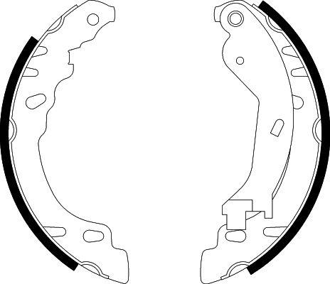 HELLA 8DB 355 002-901 - Brake Shoe Set autospares.lv