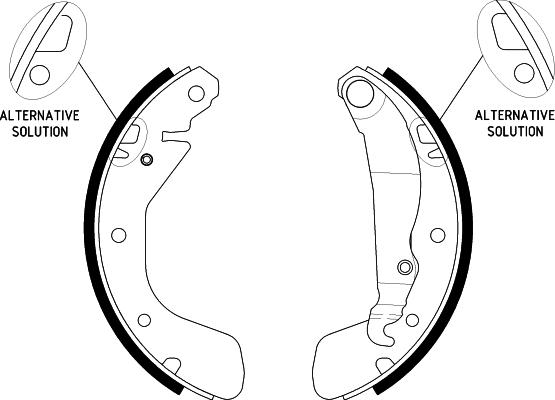 HELLA 8DB 355 002-471 - Brake Shoe Set autospares.lv