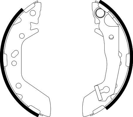 HELLA 8DB 355 002-541 - Brake Shoe Set autospares.lv