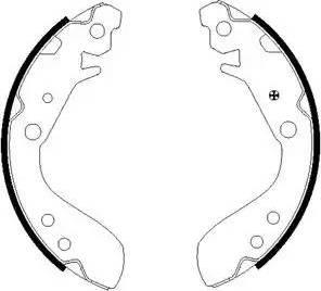 HELLA 8DB 355 002-651 - Brake Shoe Set autospares.lv