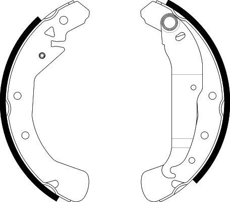 HELLA 8DB 355 002-631 - Brake Shoe Set autospares.lv