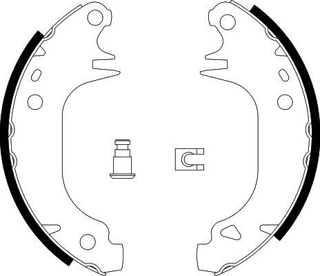 HELLA 8DB 355 002-001 - Brake Shoe Set autospares.lv