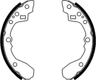 HELLA 8DB 355 002-331 - Brake Shoe Set autospares.lv