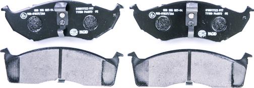 HELLA 8DB 355 007-941 - Brake Pad Set, disc brake autospares.lv