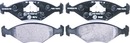 HELLA 8DB 355 007-441 - Brake Pad Set, disc brake autospares.lv