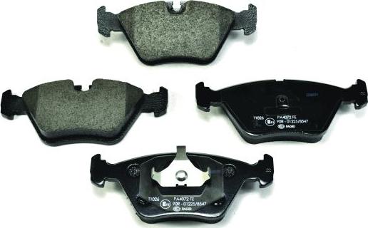 HELLA 8DB 355 007-411 - Brake Pad Set, disc brake autospares.lv