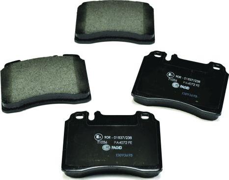 HELLA 8DB 355 007-471 - Brake Pad Set, disc brake autospares.lv