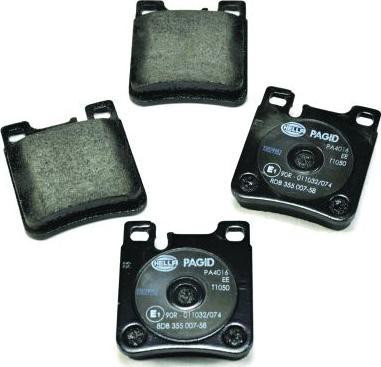 HELLA 8DB 355 007-581 - Brake Pad Set, disc brake autospares.lv