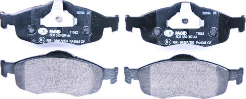 HELLA 8DB 355 007-641 - Brake Pad Set, disc brake autospares.lv