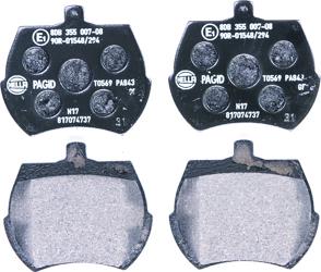 HELLA 8DB 355 007-081 - Brake Pad Set, disc brake autospares.lv