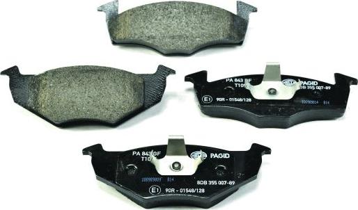 HELLA 8DB 355 007-891 - Brake Pad Set, disc brake autospares.lv