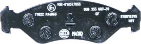 HELLA 8DB 355 007-391 - Brake Pad Set, disc brake autospares.lv
