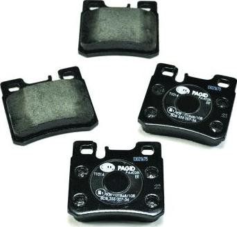 HELLA 8DB 355 007-361 - Brake Pad Set, disc brake autospares.lv