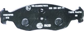 HELLA 8DB 355 007-711 - Brake Pad Set, disc brake autospares.lv