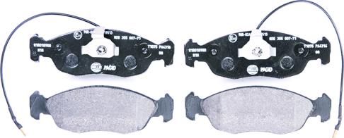 HELLA 8DB 355 007-711 - Brake Pad Set, disc brake autospares.lv