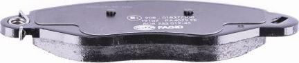 HELLA 8DB 355 019-451 - Brake Pad Set, disc brake autospares.lv