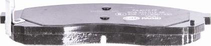 HELLA 8DB 355 019-581 - Brake Pad Set, disc brake autospares.lv