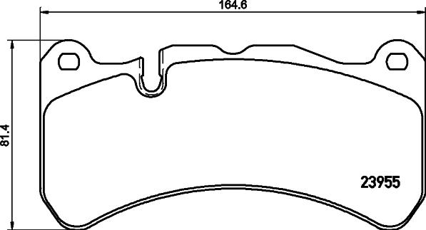 HELLA 8DB 355 019-521 - Brake Pad Set, disc brake autospares.lv