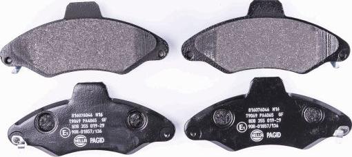 HELLA 8DB 355 019-291 - Brake Pad Set, disc brake autospares.lv