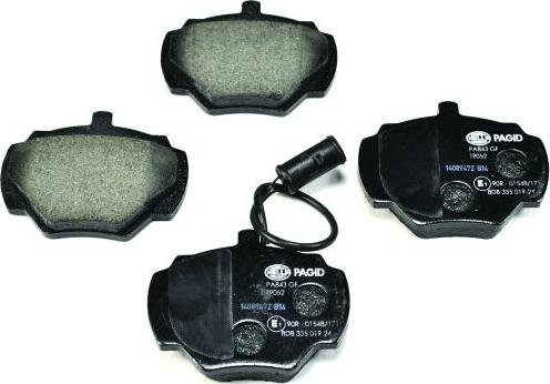 HELLA 8DB 355 019-241 - Brake Pad Set, disc brake autospares.lv