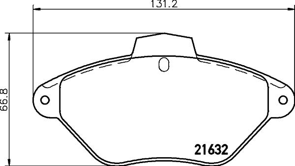 HELLA 8DB 355 019-211 - Brake Pad Set, disc brake autospares.lv