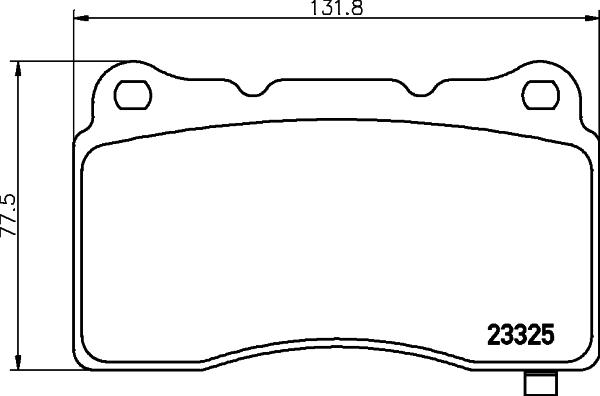 Motorcraft BRF1436 - Brake Pad Set, disc brake autospares.lv