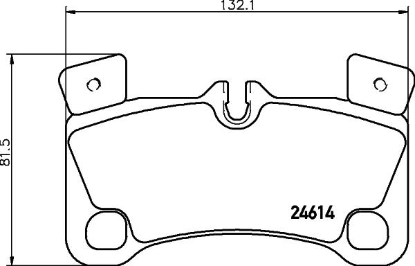 HELLA 8DB 355 014-631 - Brake Pad Set, disc brake autospares.lv