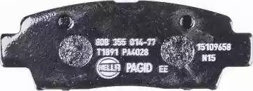 HELLA 8DB 355 014-771 - Brake Pad Set, disc brake autospares.lv