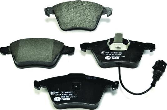 HELLA 8DB 355 015-971 - Brake Pad Set, disc brake autospares.lv