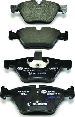 HELLA 8DB 355 015-031 - Brake Pad Set, disc brake autospares.lv