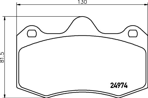 HELLA 8DB 355 015-111 - Brake Pad Set, disc brake autospares.lv